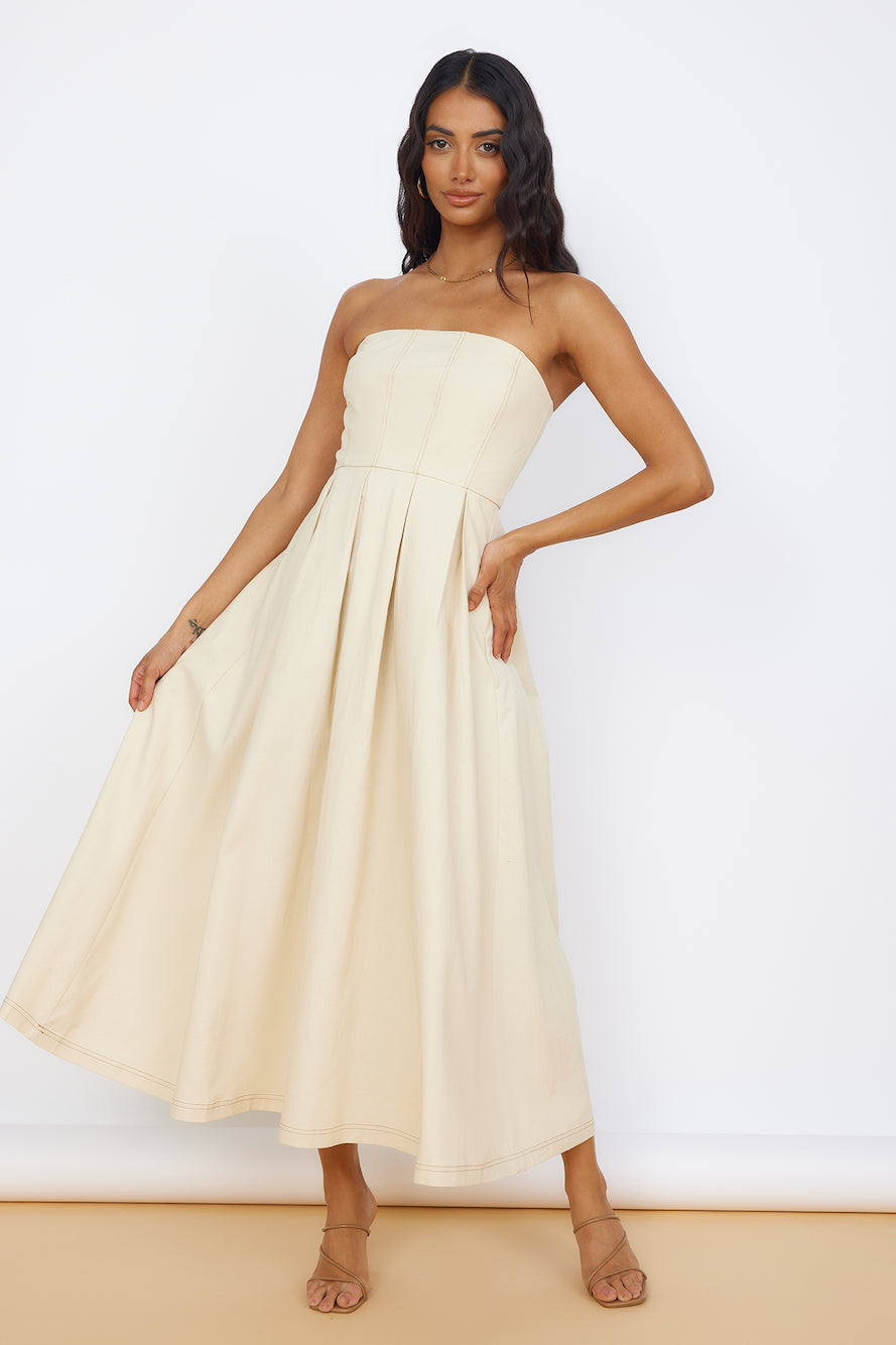 SEVEN WONDERS Bonny Midi Dress Sand