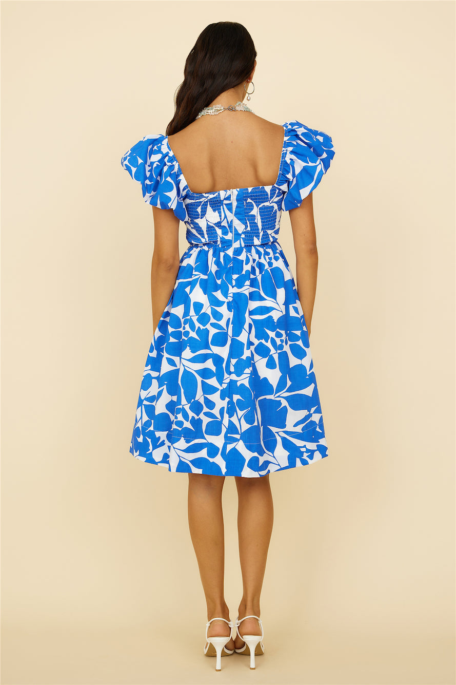 Core Values Midi Dress Blue