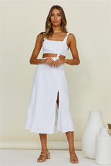 Heat Of The Day Maxi Dress White