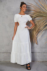 Open Promises Maxi Dress White