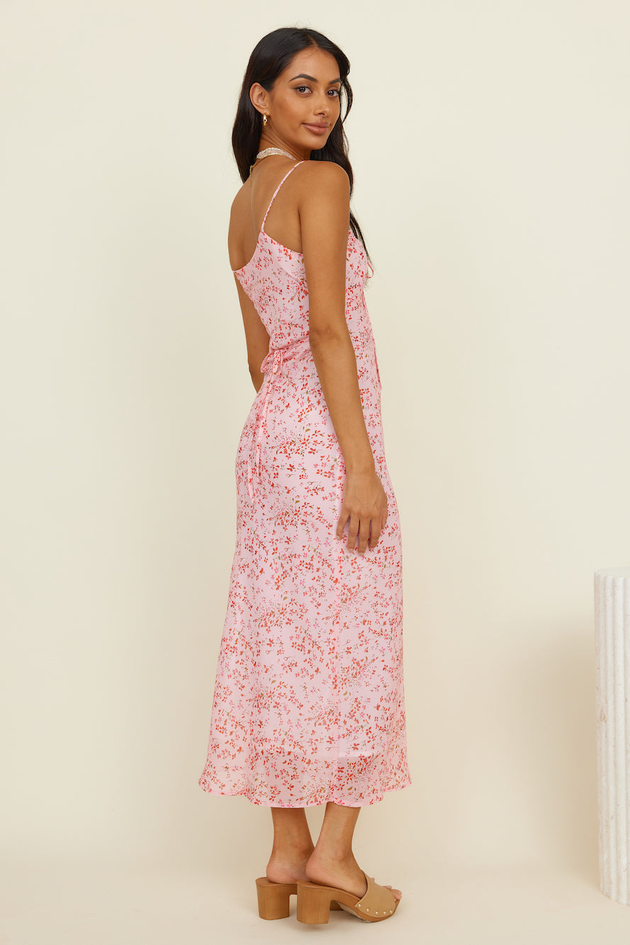 SNDYS Honolulu Maxi Dress Pink Floral