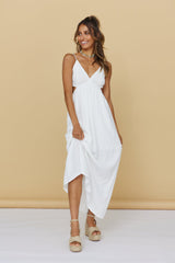 For So Long Maxi Dress White