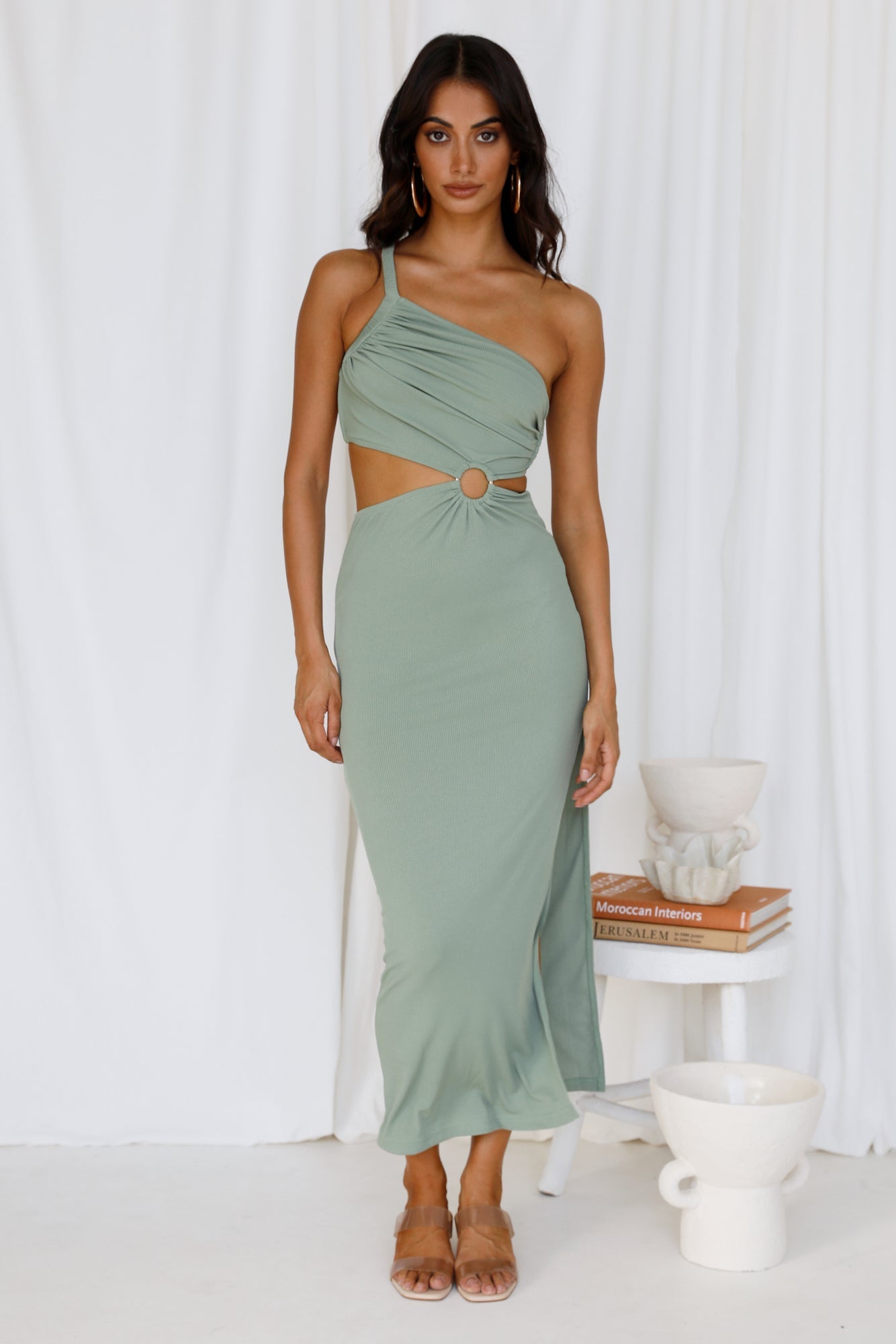 North Facing Sun Maxi Dress Green