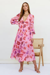 Deep Breath Maxi Dress Pink