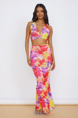 RUNAWAY THE LABEL Zarela Maxi Skirt Pink