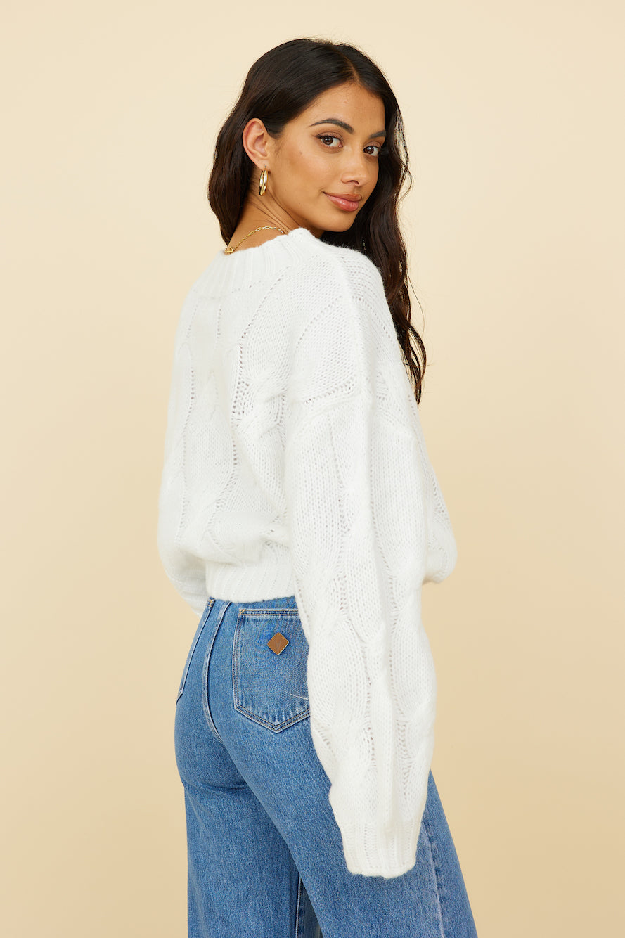 Winter Sweethearts Knit White