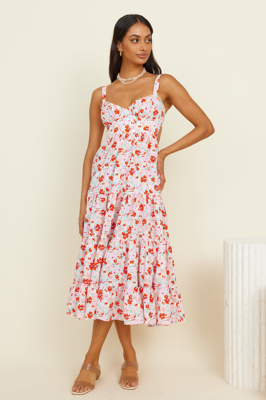 Vivid Daydreams Maxi Dress Pink