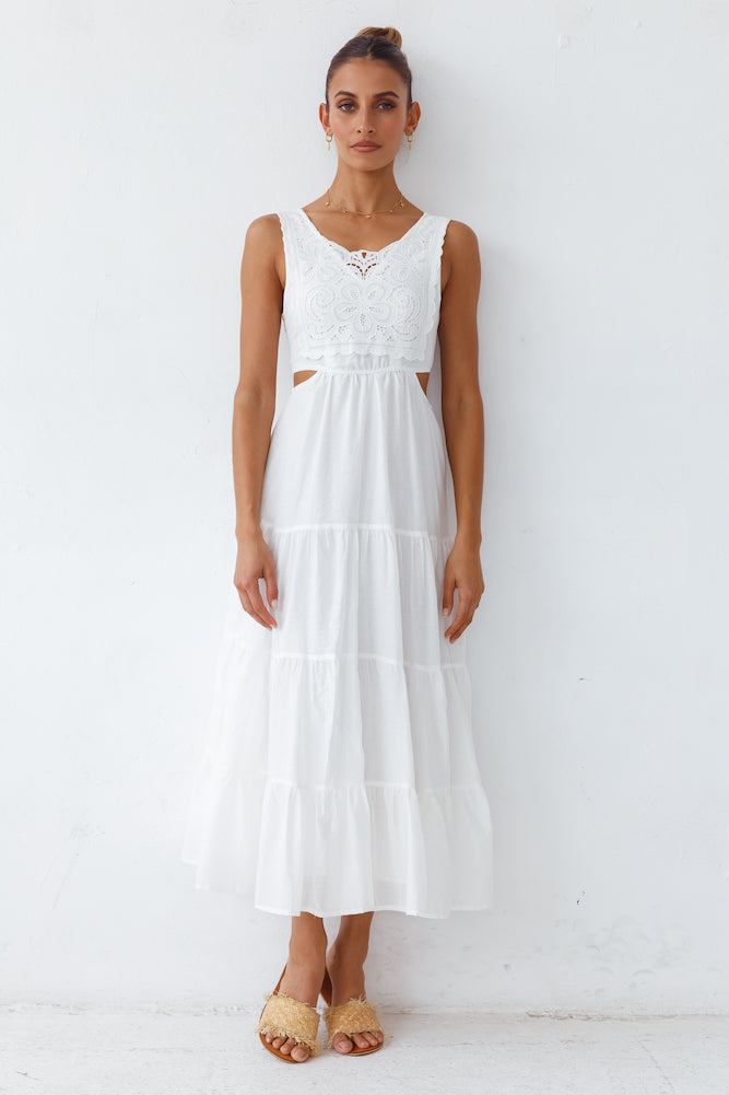 Santorini Loving Maxi Dress White