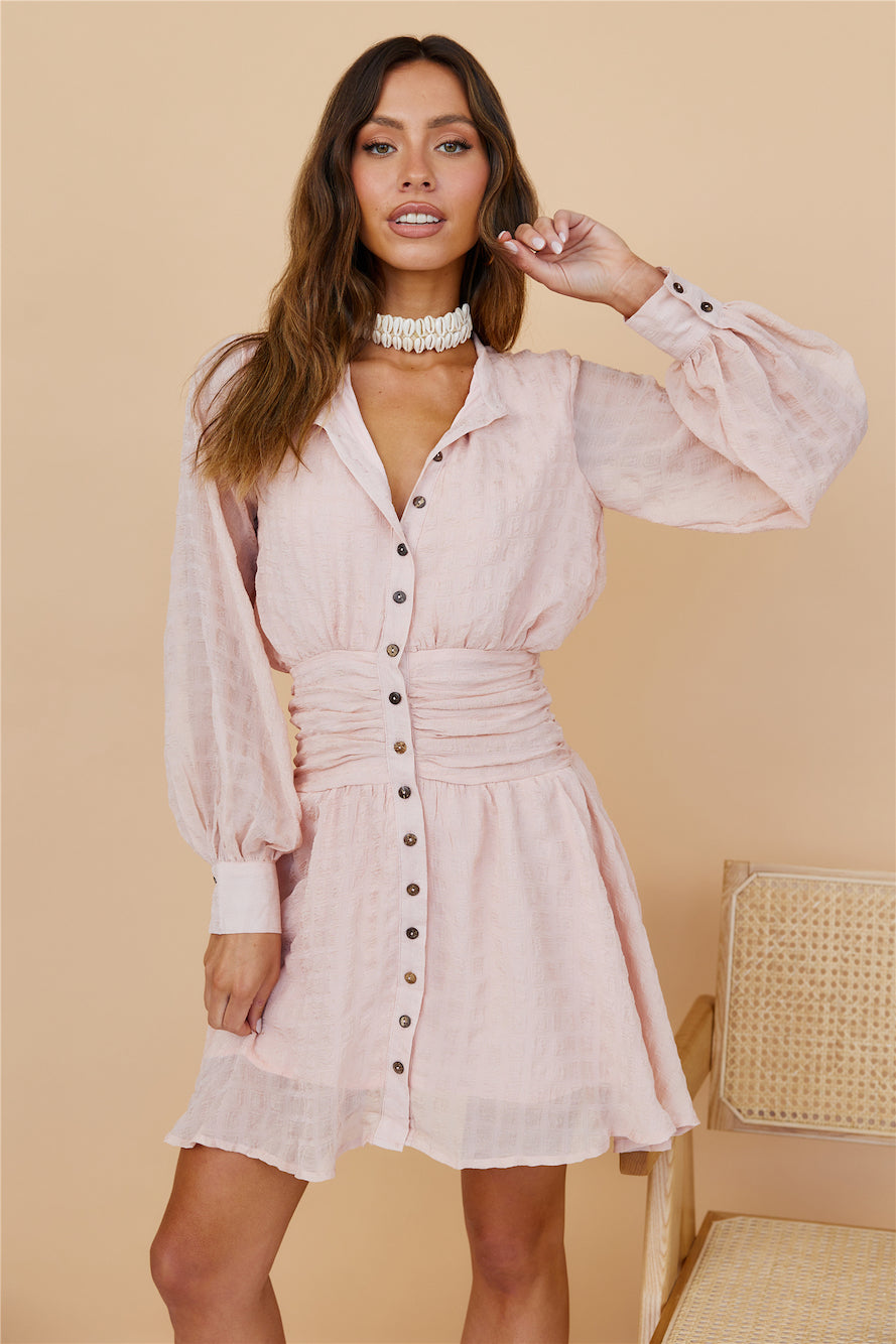 Idyllic Locations Dress Blush