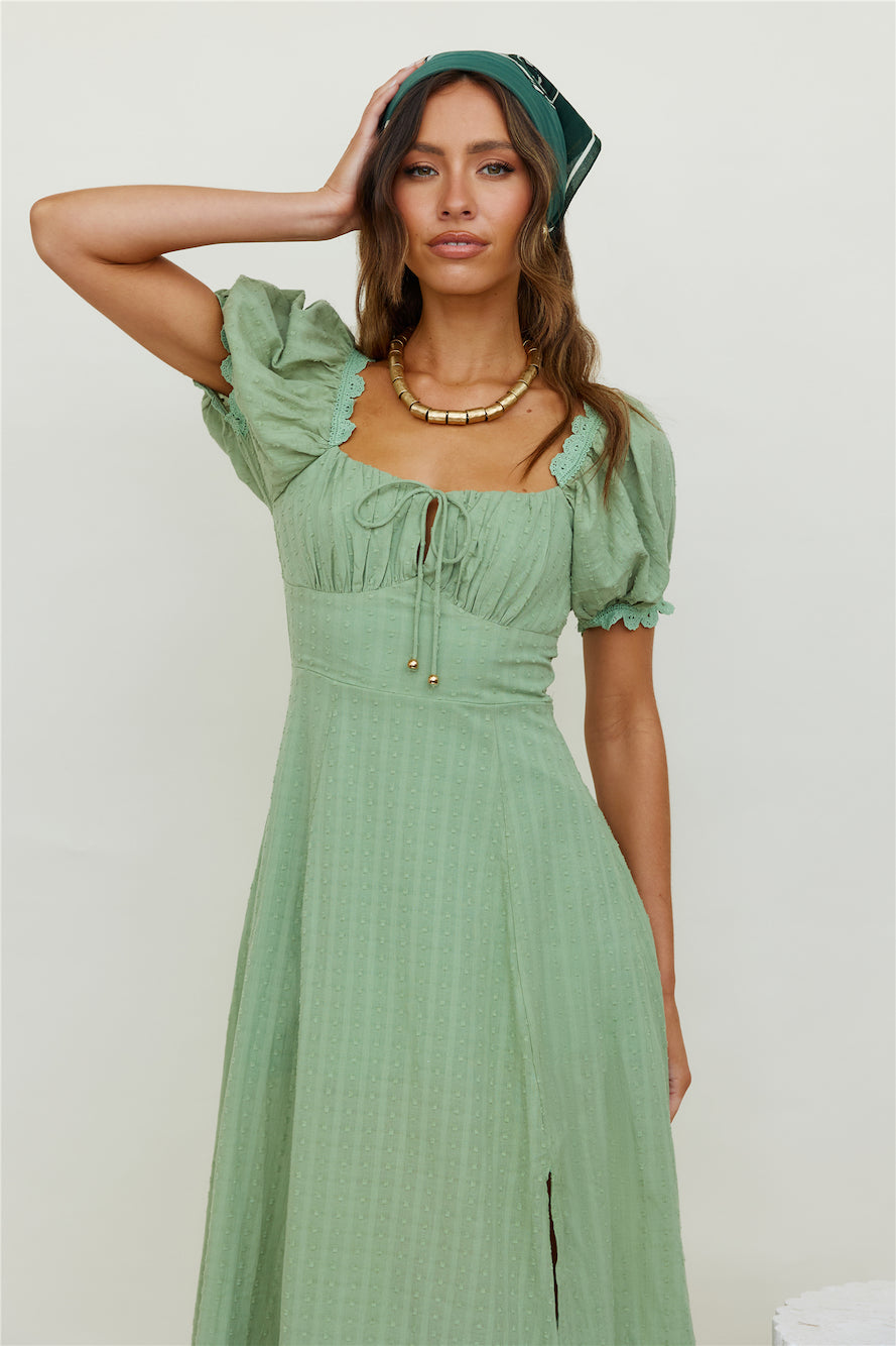 Lost Skies Maxi Dress Sage