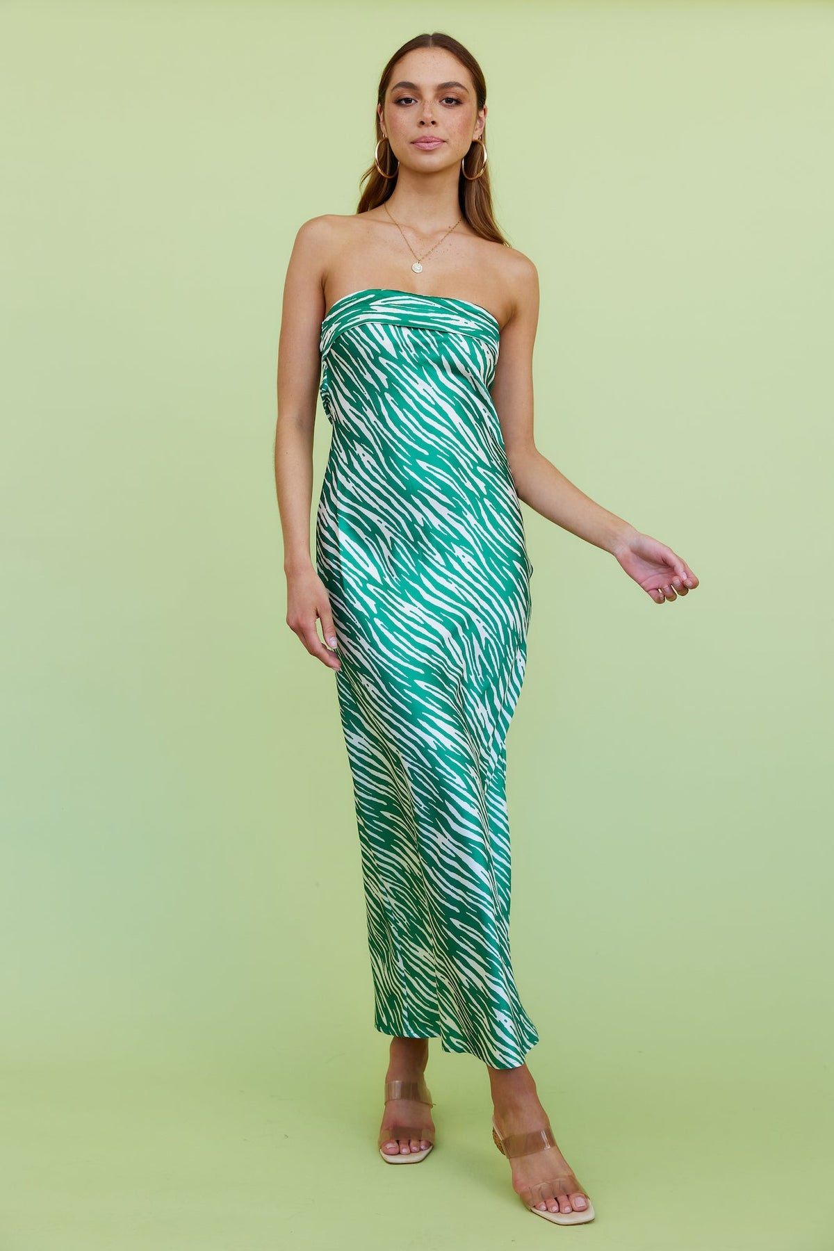 Dance With Me Maxi Dress Green