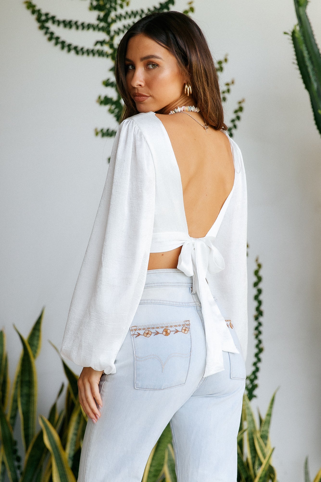 Love In The Spotlight Crop Top White