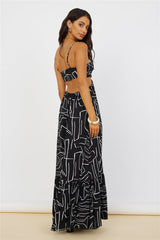 Times Have Changed Maxi Dress Black