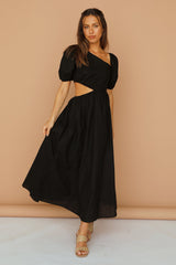 Ocherous Maxi Dress Black