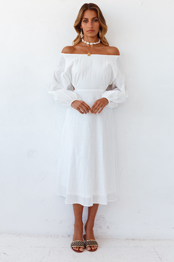 Summer Fireplace Dress White