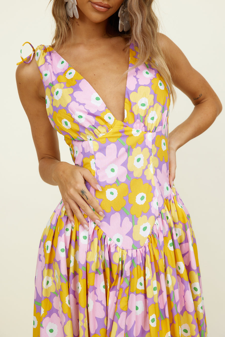 Salty Skin Maxi Dress Purple