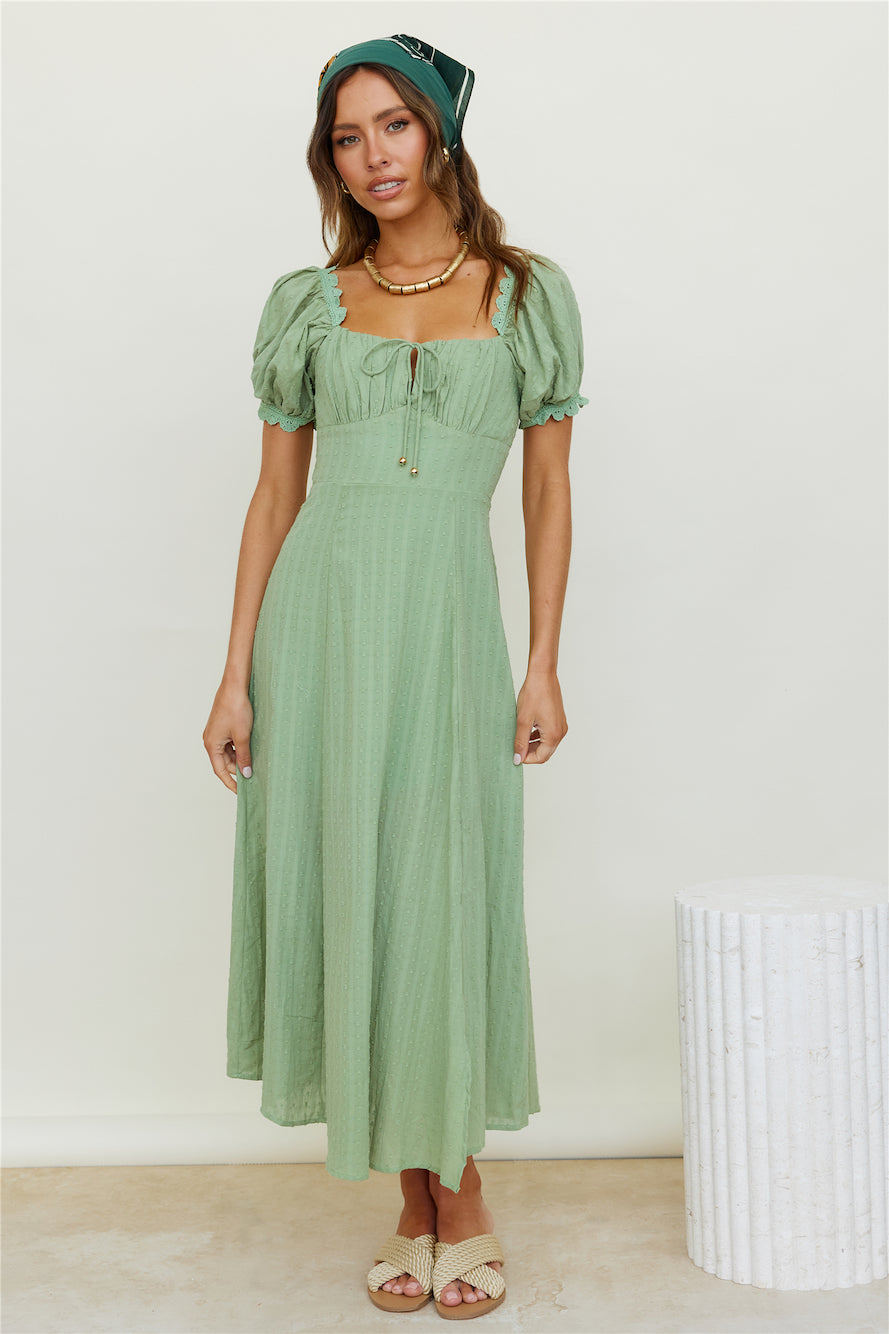 Lost Skies Maxi Dress Sage