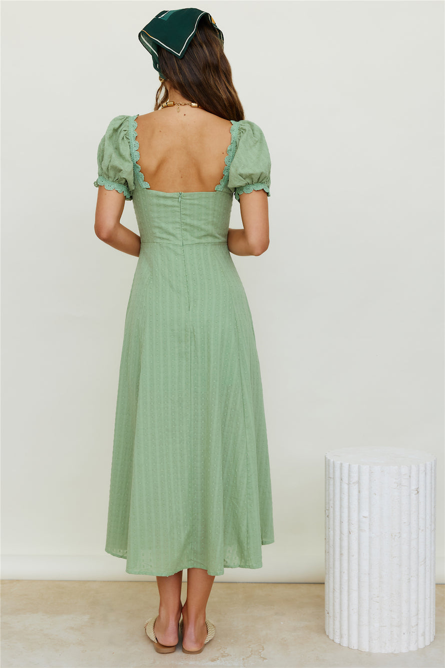 Lost Skies Maxi Dress Sage