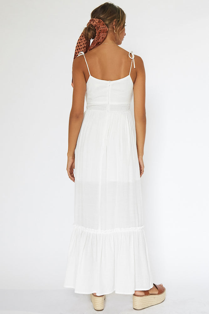 Liberation Maxi Dress White