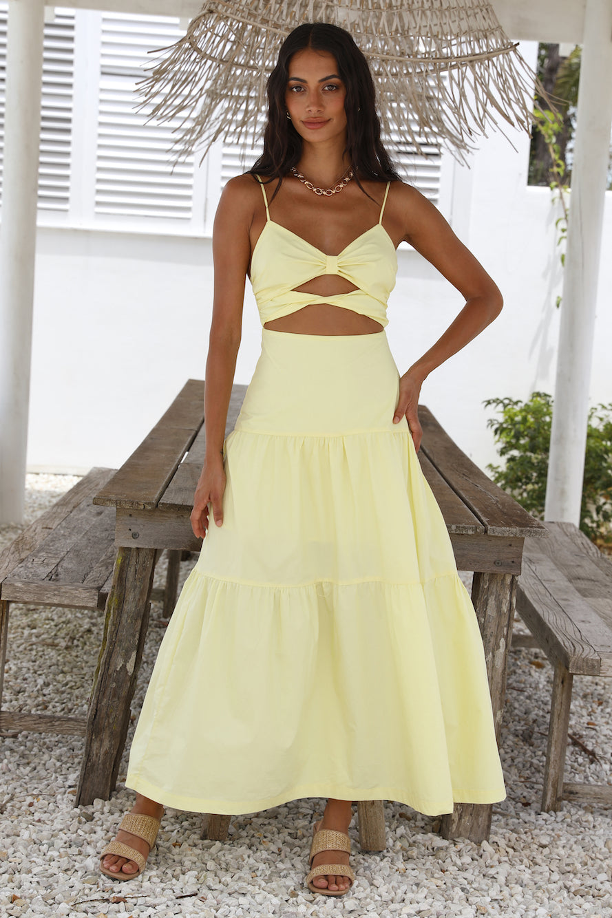 Make It Natural Maxi Dress Yellow