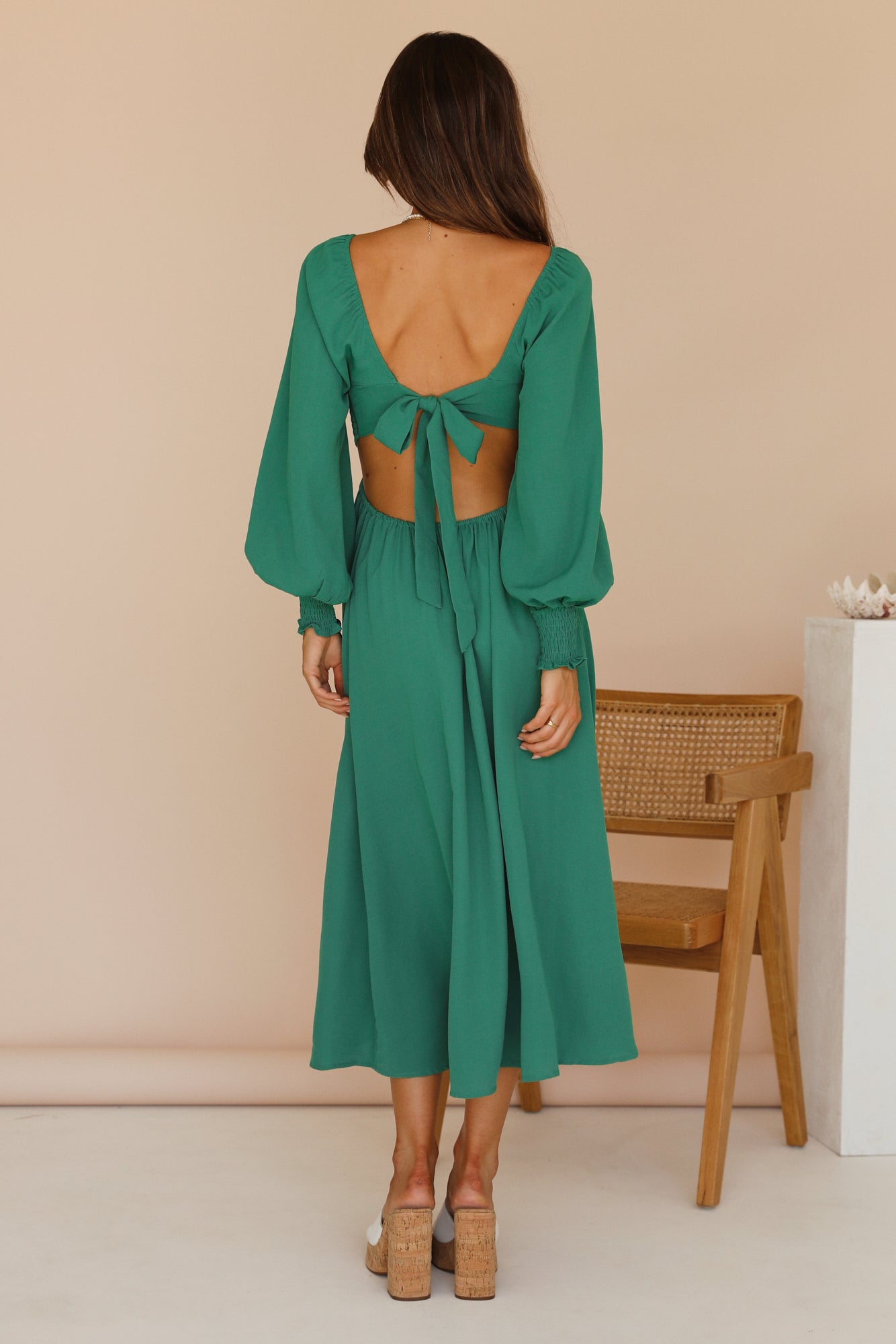 Greetings From An Angel Maxi Dress Green