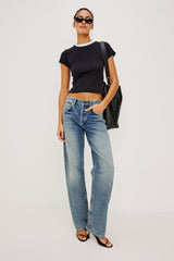Del Mar Boyfriend - Vintage Azure