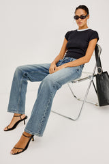 Del Mar Boyfriend - Vintage Azure