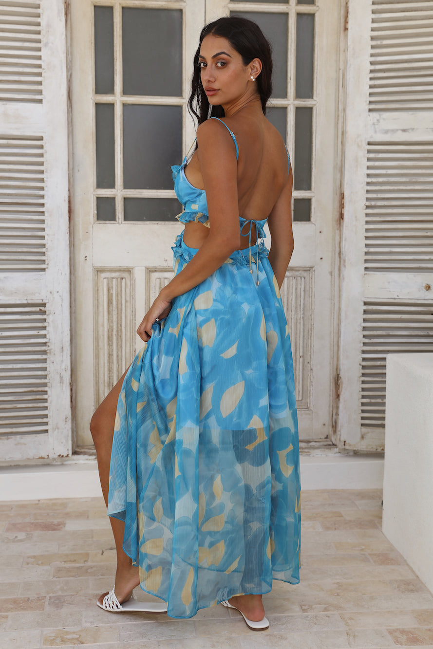 Sweet Music Maxi Dress Blue