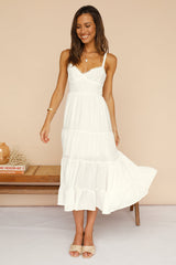 Somebody New Midi Dress White