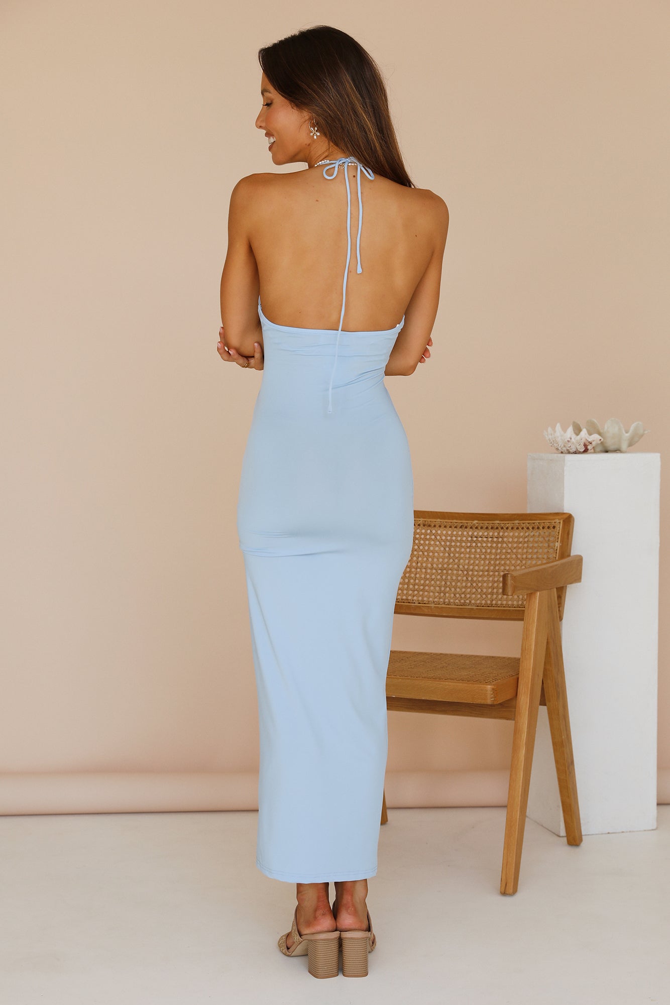 Stay Tonight Maxi Dress Blue