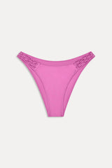 Dove Satin Bikini Bottom - Capri Pink