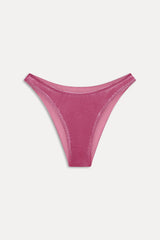 X Khy Dove Classic Metallic Bikini Bottom - Pink Chrome