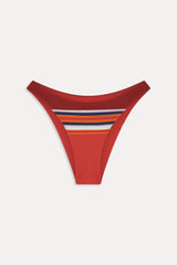 Dove Striped Bikini Bottom - Sandstone