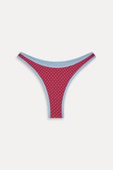Dove Polka Dot Bikini Bottom - Tuscany