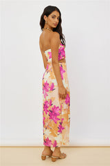 Sun On My Shoulder Maxi Skirt Floral