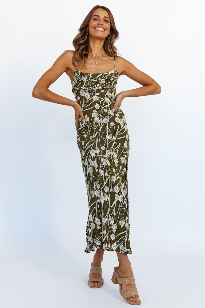 Clymene Maxi Dress Olive