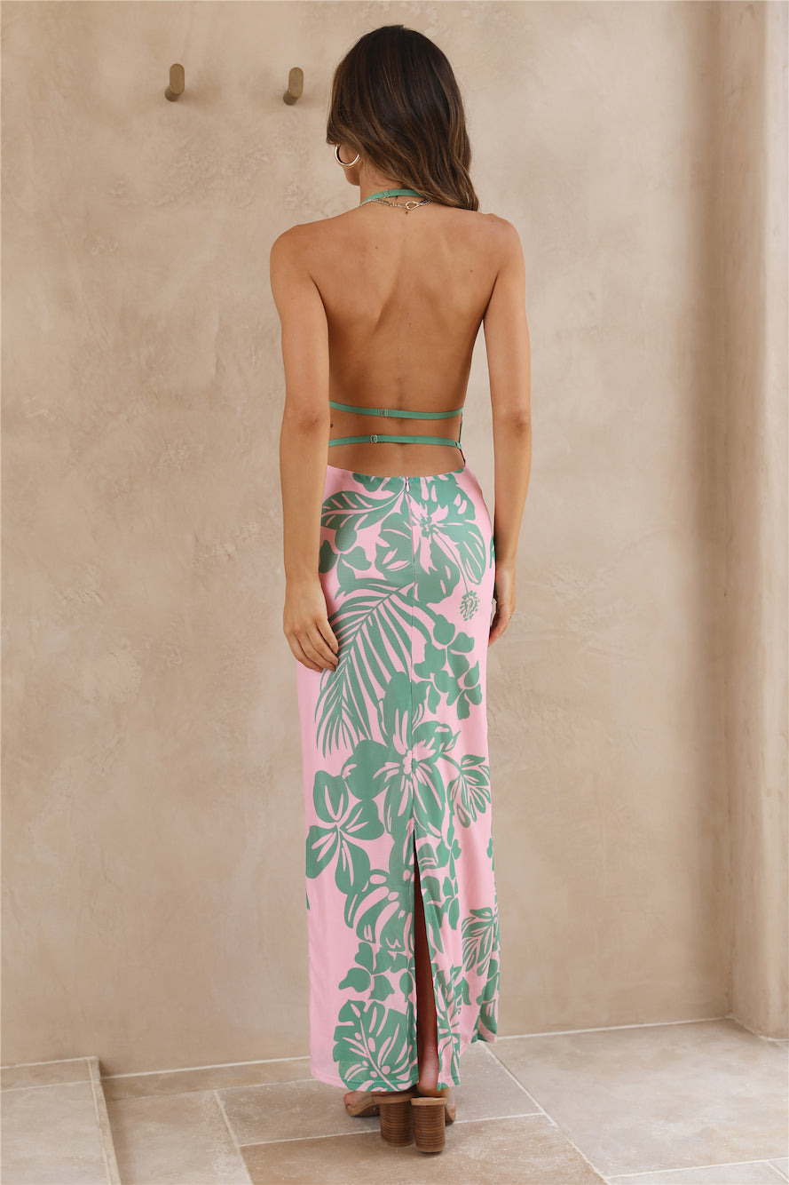 Island Getaway Maxi Dress Pink