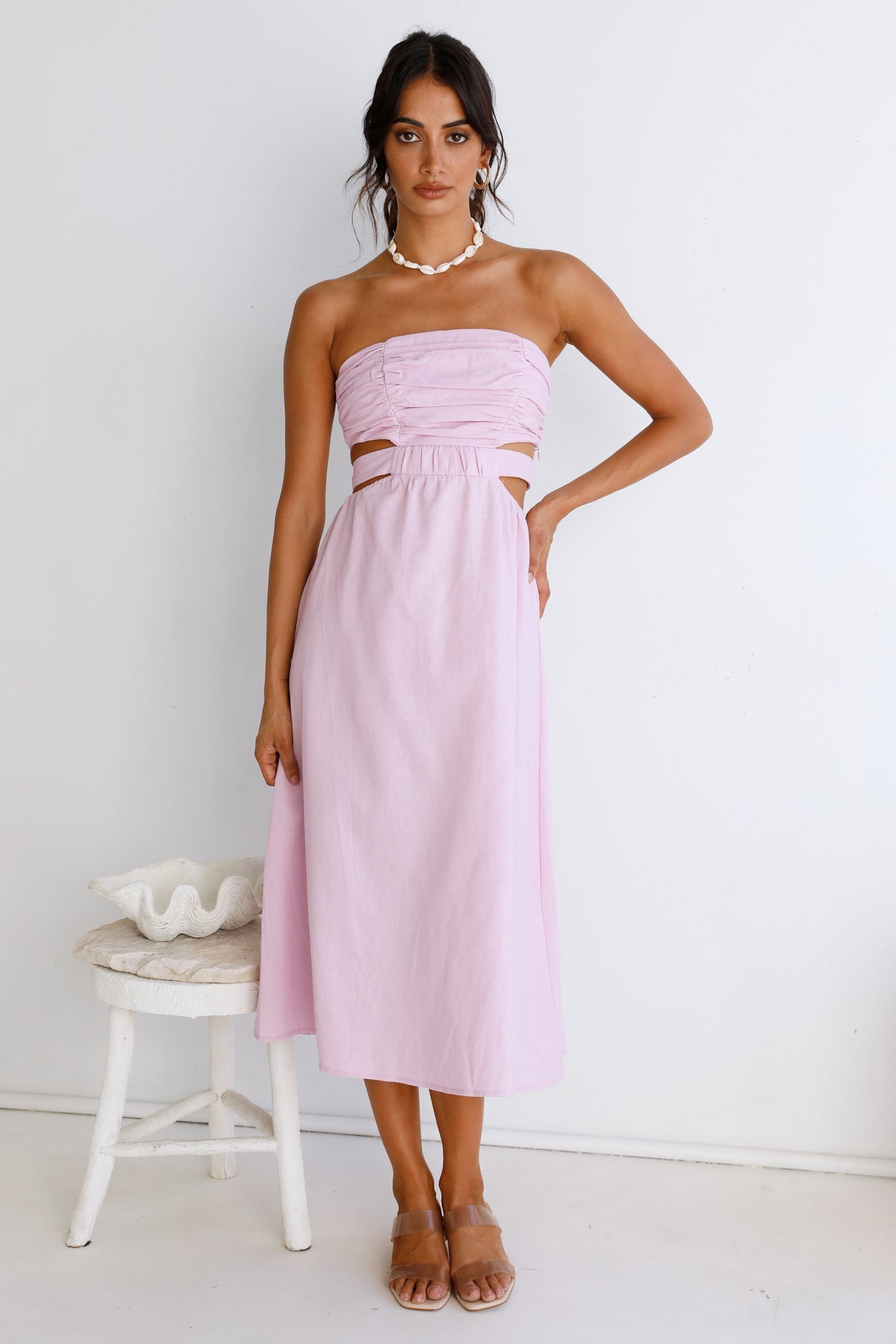 Left Of Field Maxi Dress Lilac