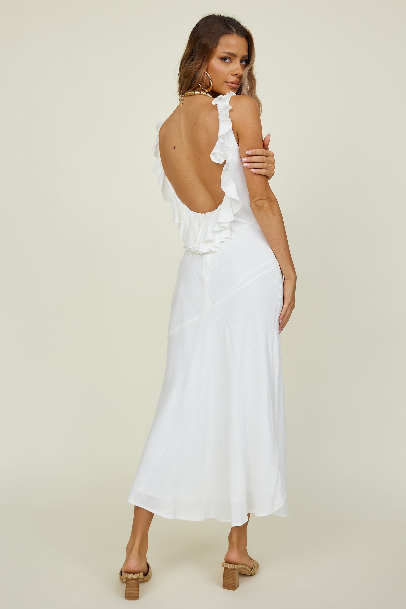 Island Dreaming Maxi Dress White