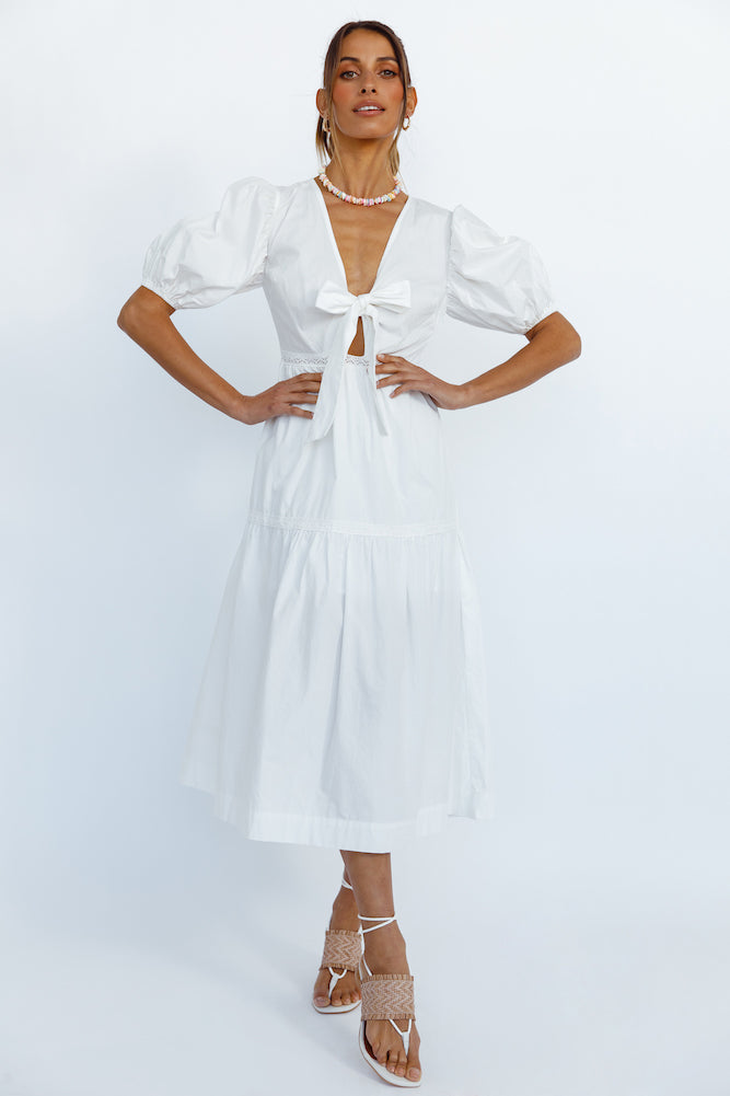 Summer Sundance Maxi Dress White