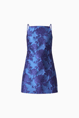 Sorelle Shift Mini Dress in Cobalt Blue
