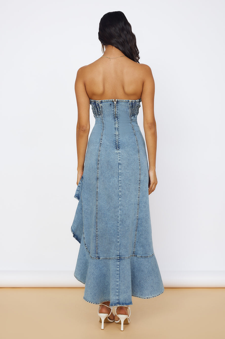 Sweet Surprises Midi Dress Denim