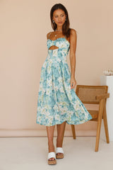 Lotus Lovers Maxi Dress Blue