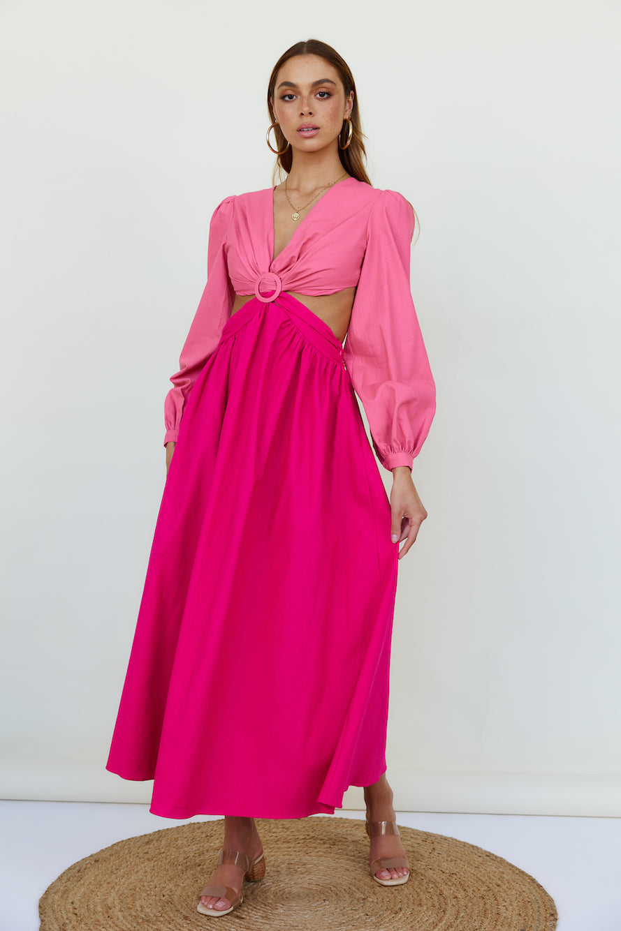 Softly Goes Maxi Dress Pink