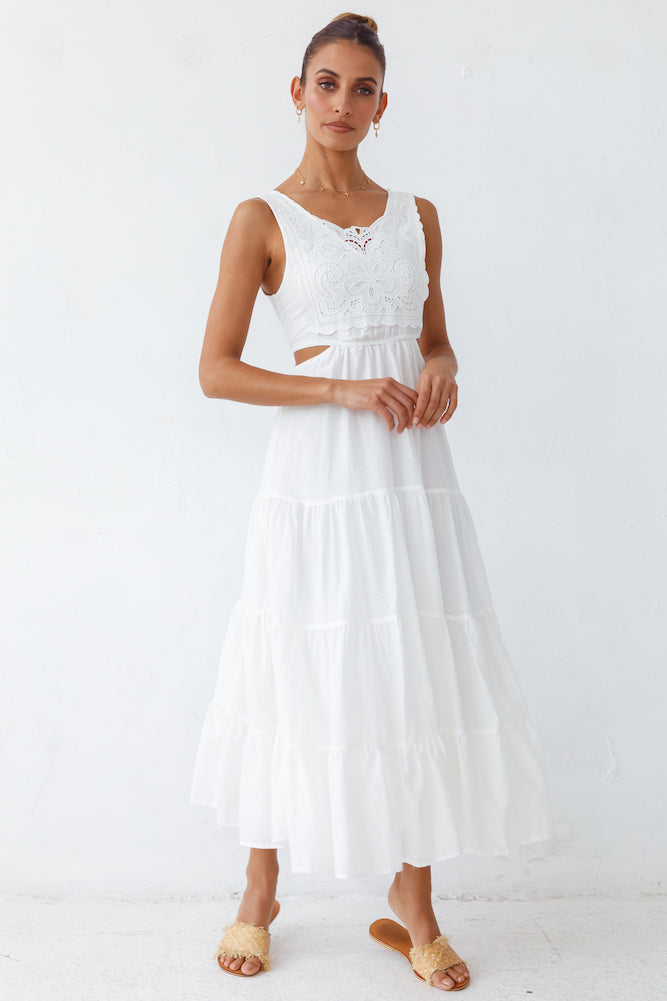 Santorini Loving Maxi Dress White