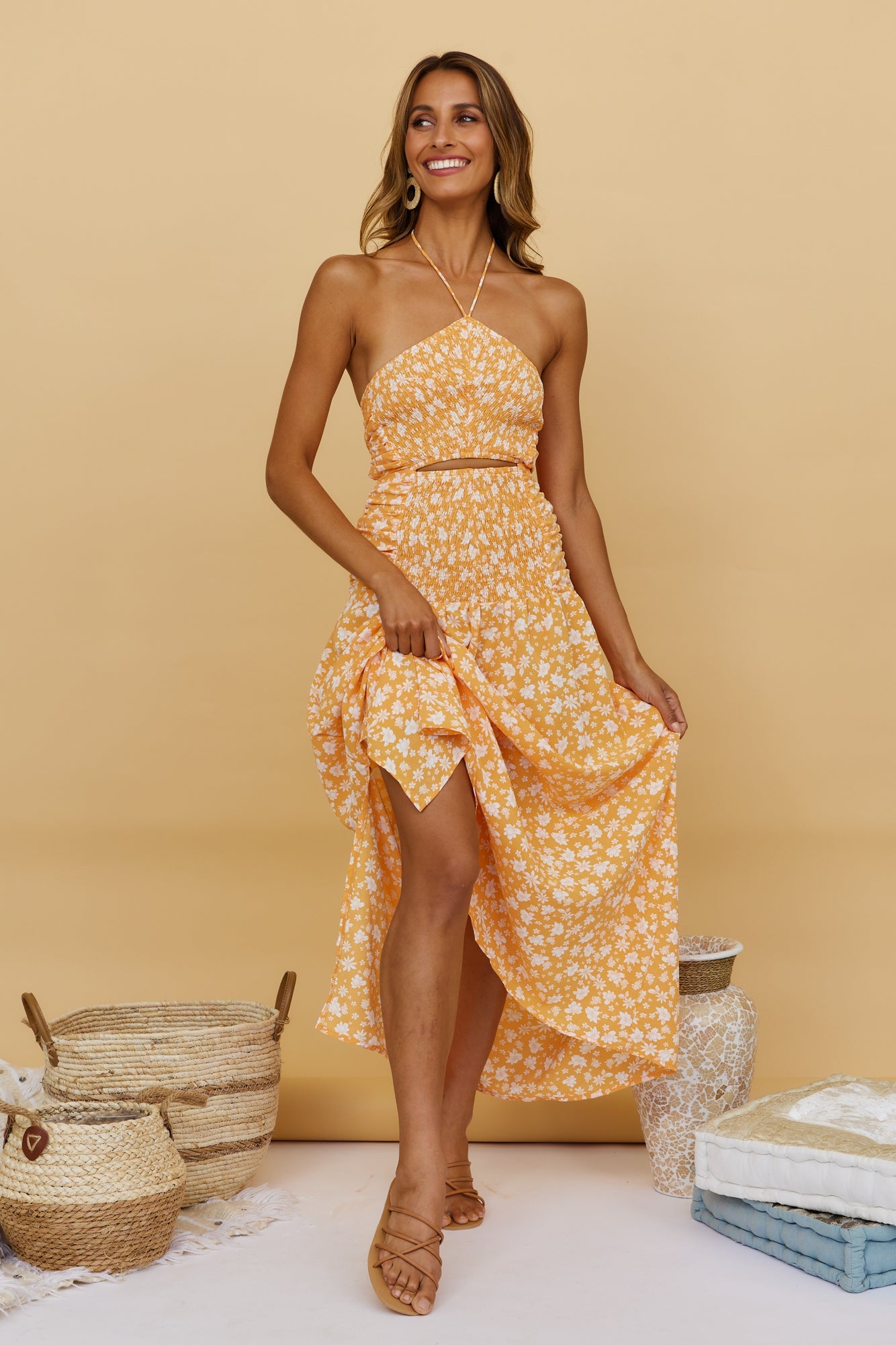 Sweet Citrus Maxi Dress