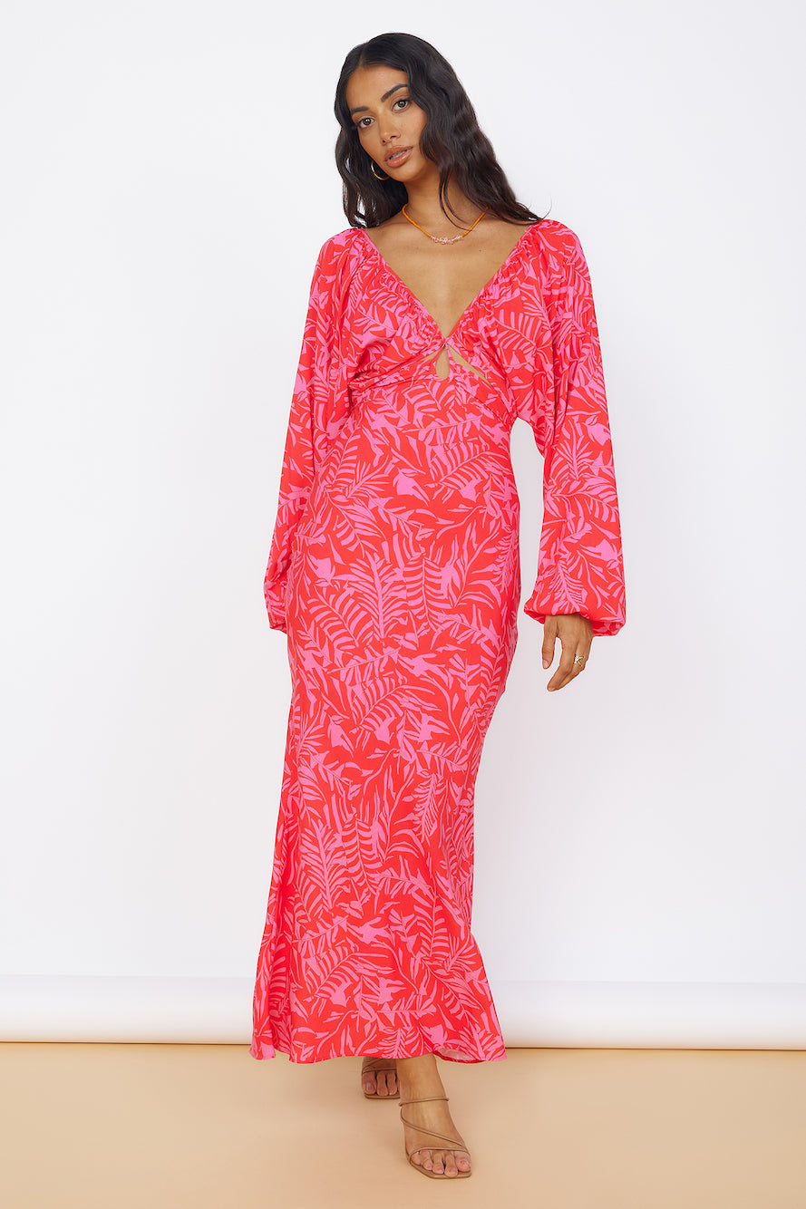 Joyful Endeavors Maxi Dress Pink