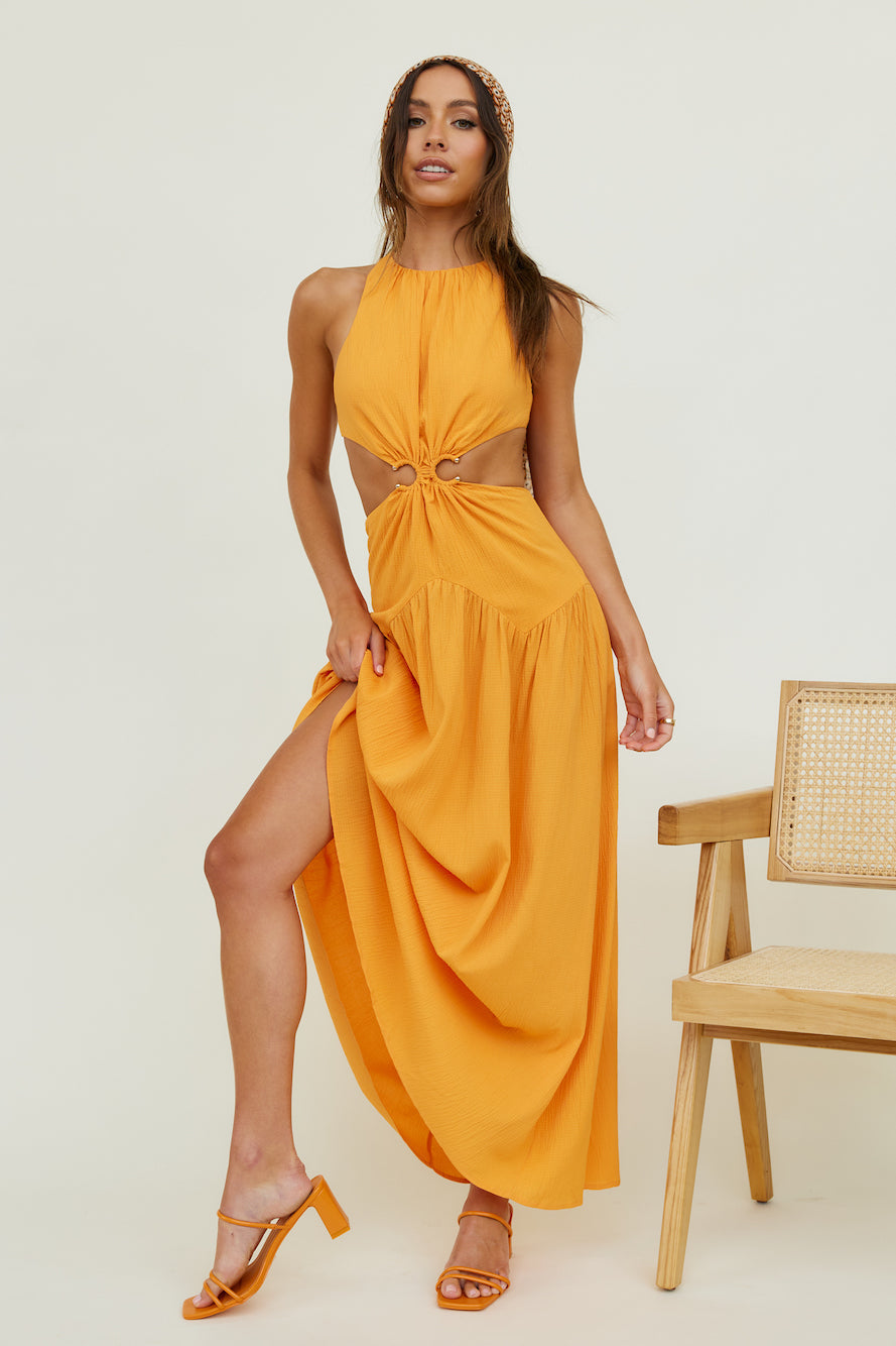 Morning Faye Maxi Dress Orange