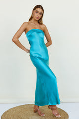 No Two Alike Maxi Dress Aqua