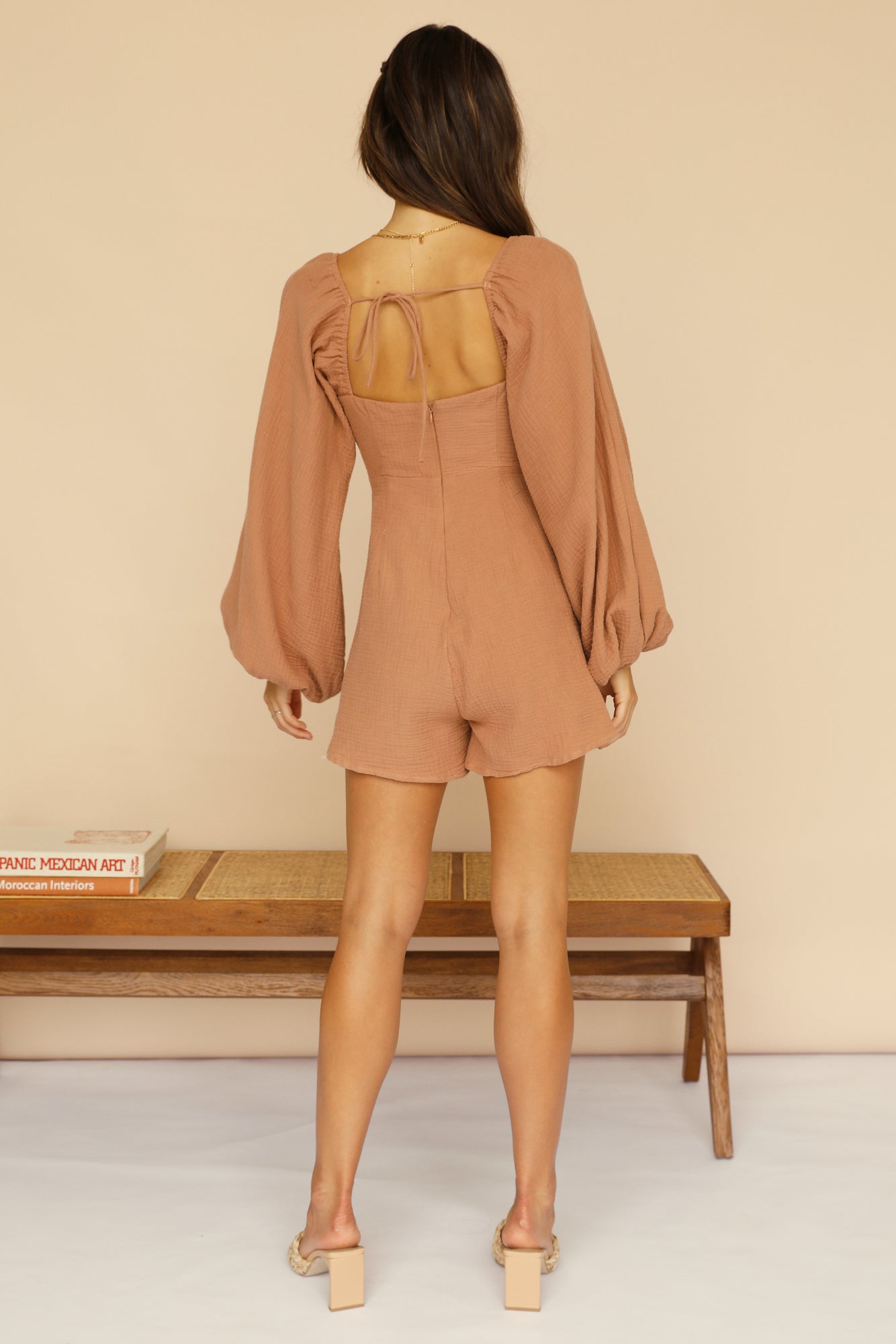 Rolling Events Playsuit Brown